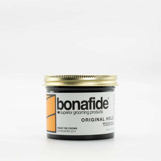 Bona Fide Original Hold is a water-based, medium hold, high shine pomade with a citrus scent.