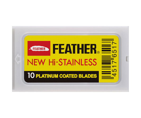 Feather Stainless Steel Double Edge Blades, 10 Blades